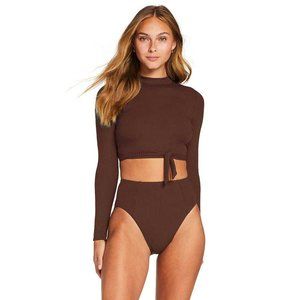 Vitamin A Remy Rashguard in Chocolate EcoRib